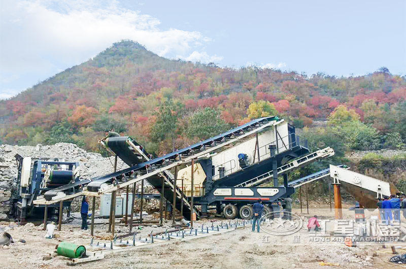 河北石家莊200噸建筑垃圾粉碎機生產現場